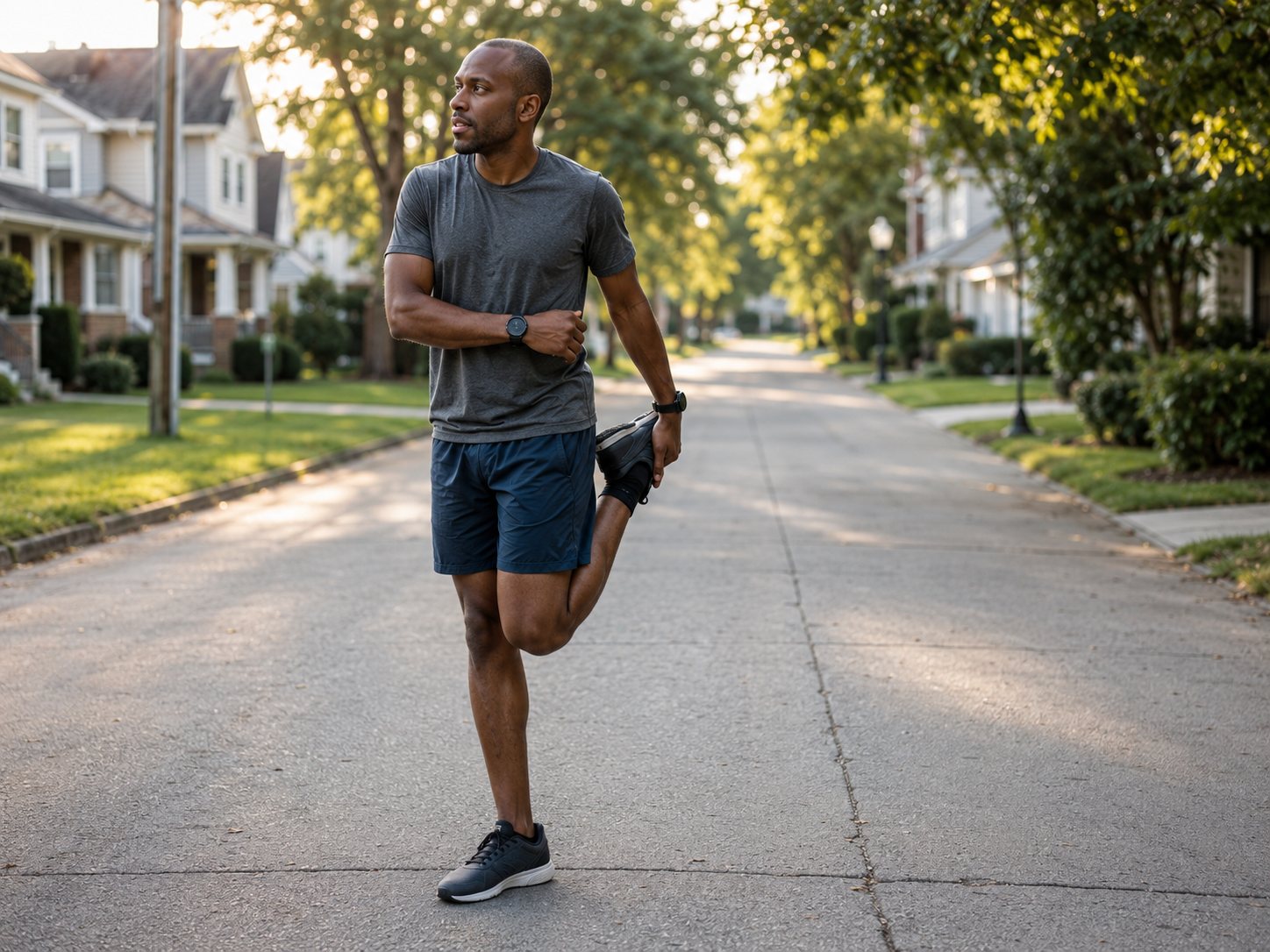 Everyday stretching before a run