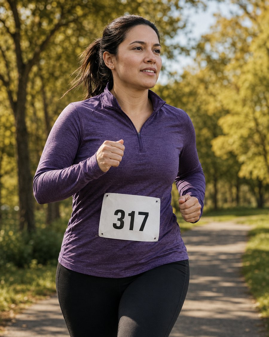 Runner in her first 5K
