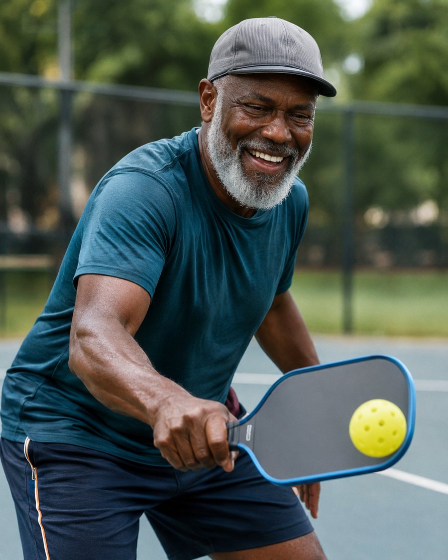 Playing pickleball on the weekend